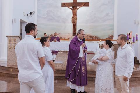 Cerimônia de batizado'
