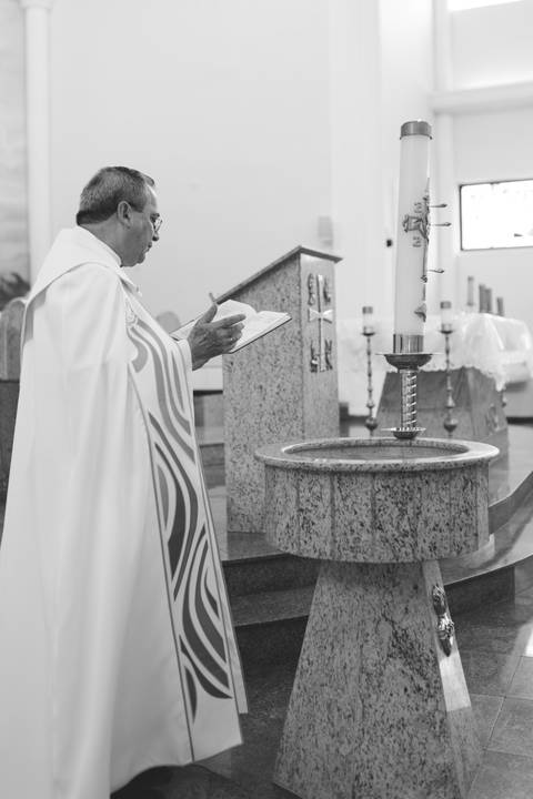 Cerimônia de batizado'