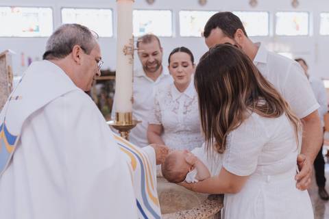 Cerimônia de batizado'