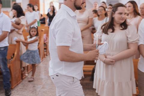 Cerimônia de batizado'