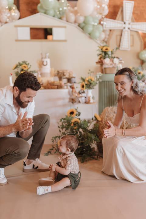 Aniversário infantil com tema de fazenda'