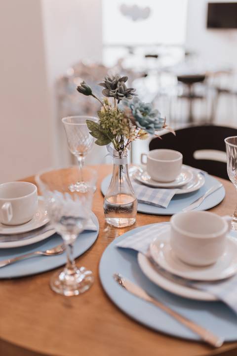 chá de bebe minimalista'