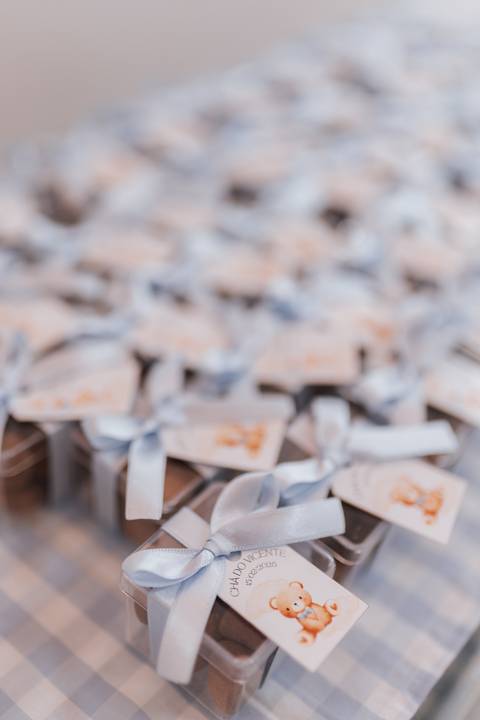 chá de bebe minimalista'