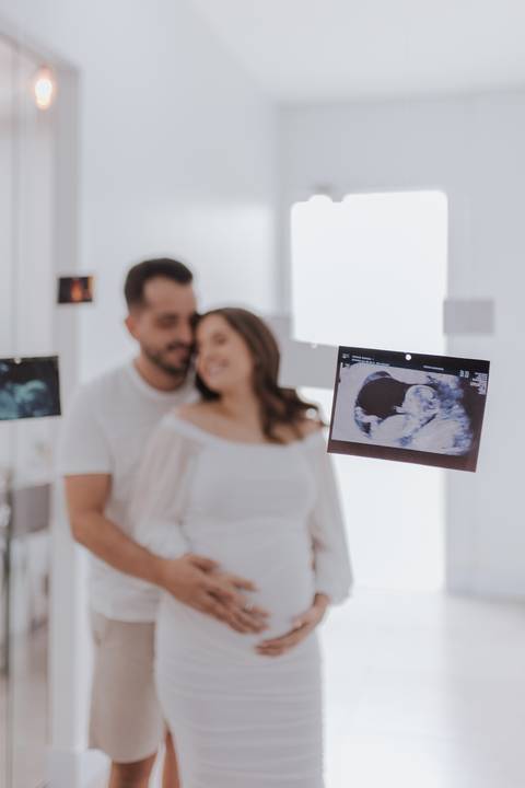 chá de bebe minimalista'