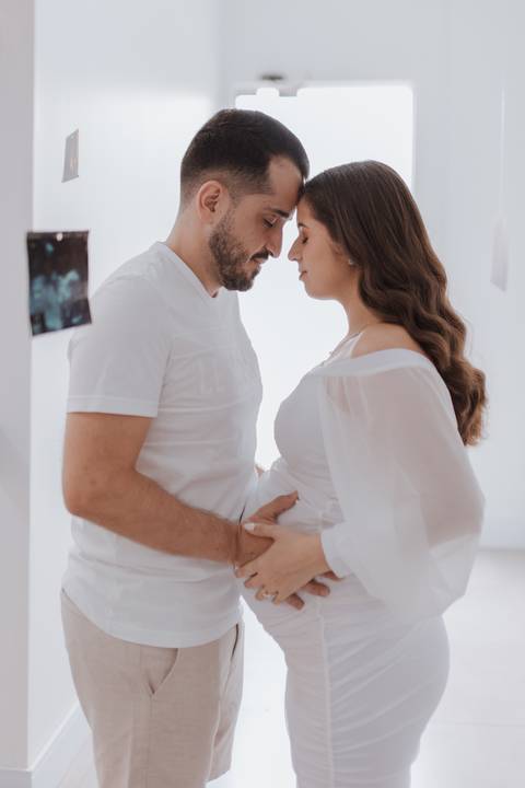 chá de bebe minimalista'