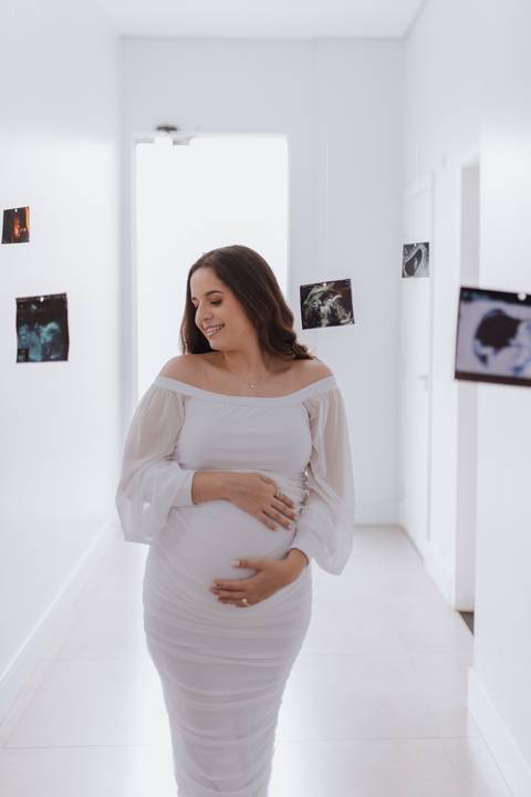 chá de bebe minimalista'