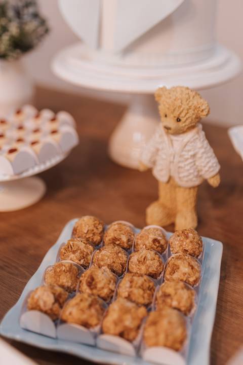 chá de bebe minimalista'