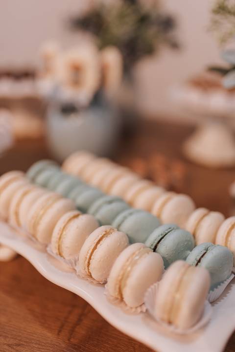 chá de bebe minimalista'