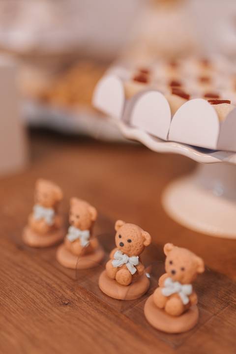 chá de bebe minimalista'