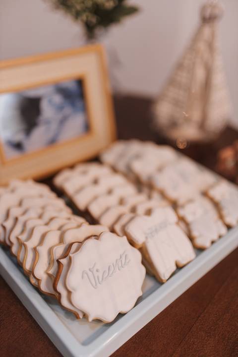 chá de bebe minimalista'