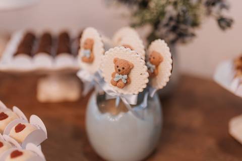 chá de bebe minimalista'