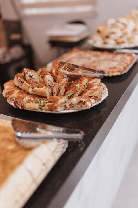 chá de bebe minimalista'