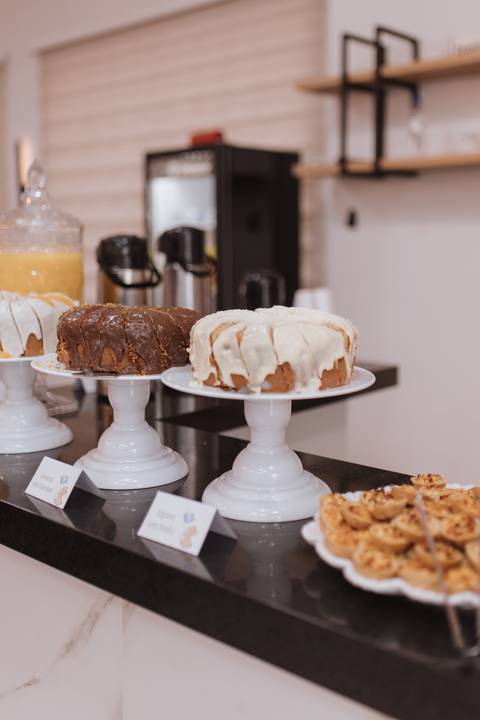 chá de bebe minimalista'