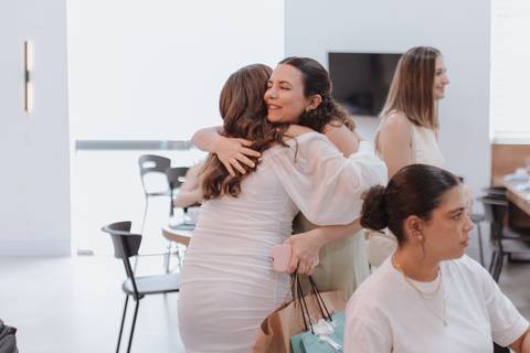 chá de bebe minimalista'