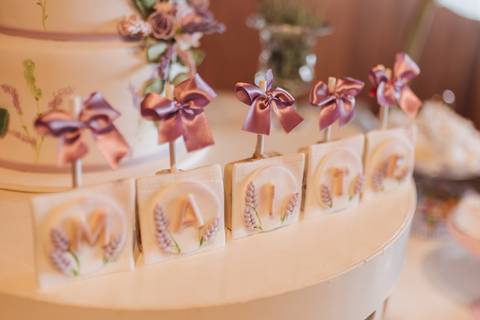 Aniversário de 1 ano com tema de lavanda'