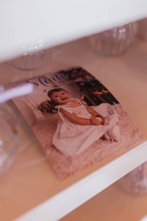 Aniversário de 1 ano com tema de lavanda'