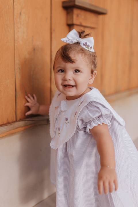Aniversário de 1 ano com tema de lavanda'