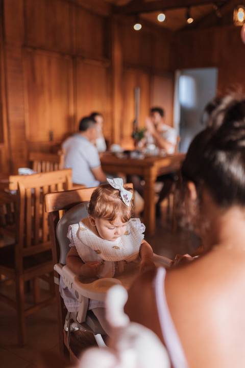 Aniversário de 1 ano com tema de lavanda'