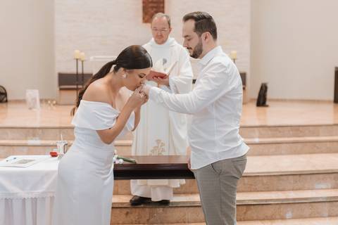 Inspiração de casamento intimista na igreja '