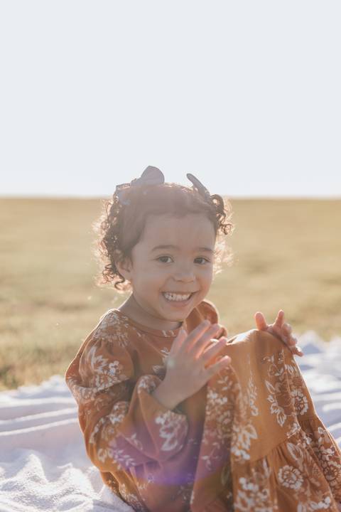 Ensaio em família no campo'