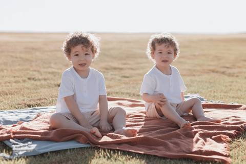 Ensaio em família no campo'