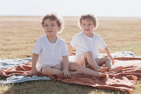 Ensaio em família no campo'