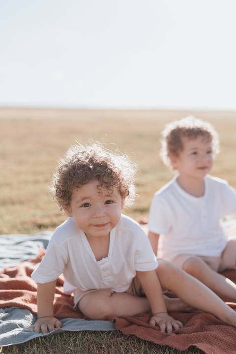 Ensaio em família no campo'