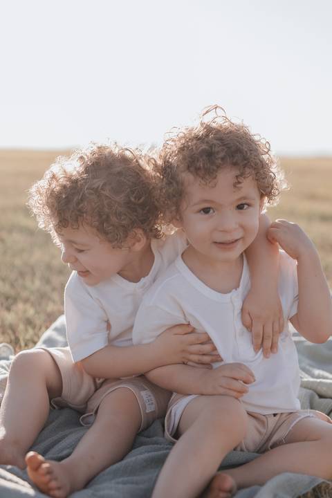 Ensaio em família no campo'