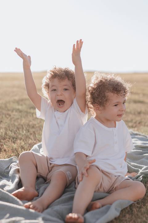 Ensaio em família no campo'