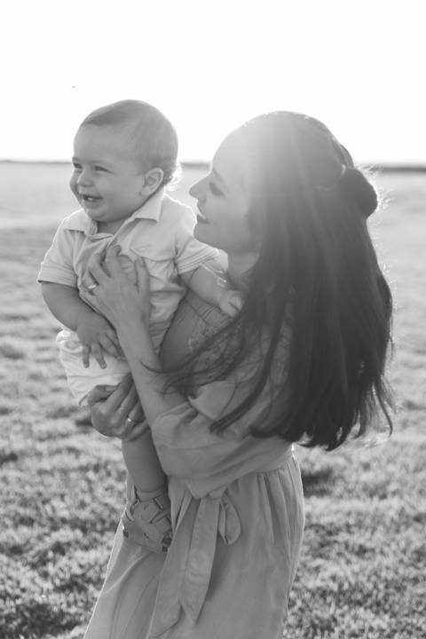 Ensaio em família no campo'