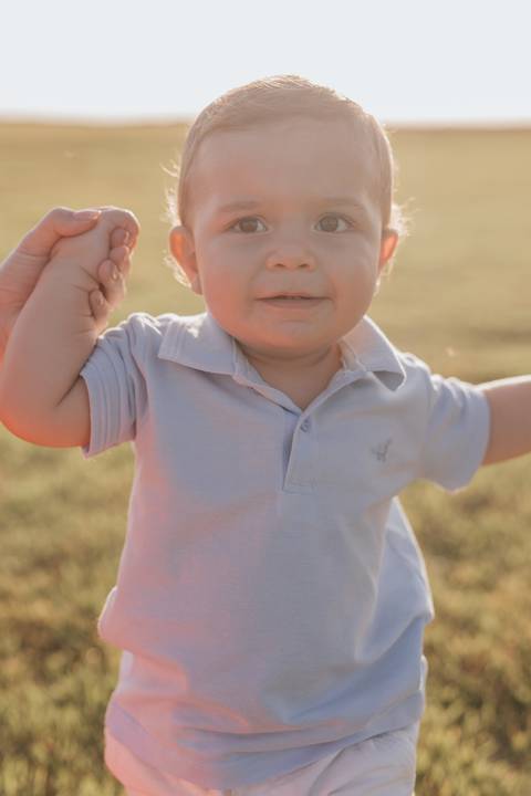Ensaio em família no campo'
