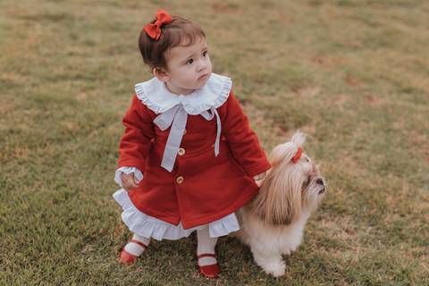 Ensaio em família no campo'