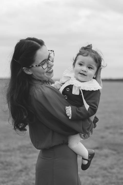 Ensaio em família no campo'