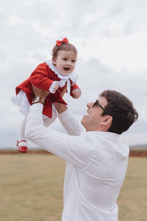 Ensaio em família no campo'
