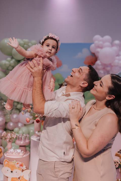 Aniversário infantil com tema de Jardim'