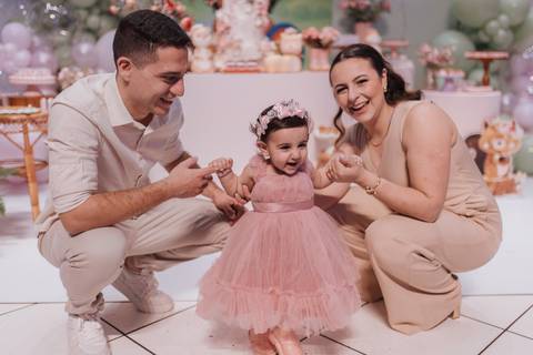 Aniversário infantil com tema de Jardim'