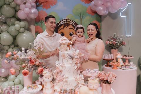 Aniversário infantil com tema de Jardim'