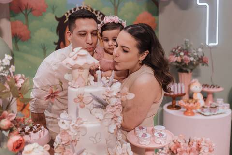 Aniversário infantil com tema de Jardim'