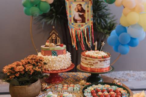 Aniversário infantil com tema de São João'