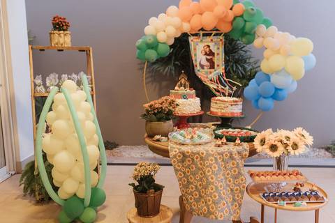 Aniversário infantil com tema de São João'