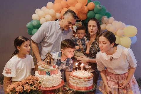 Aniversário infantil com tema de São João'