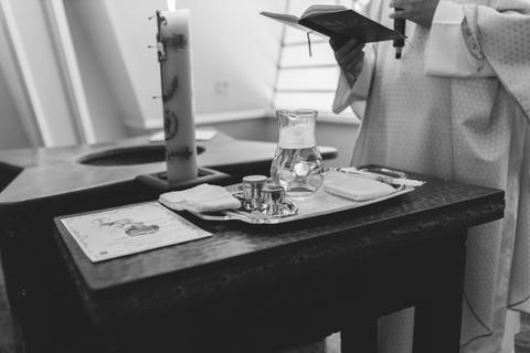 Cerimônia de batizado'