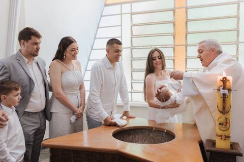 Cerimônia de batizado'