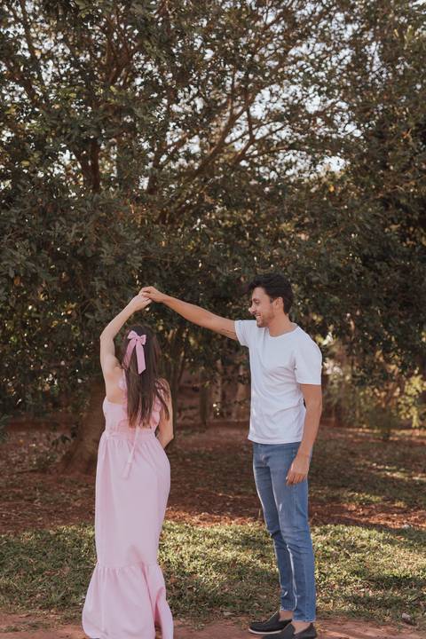 ensaio de gestante no campo '