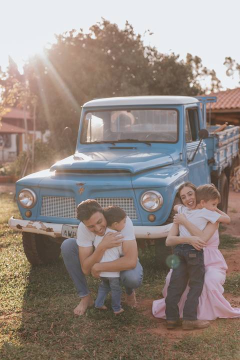 ensaio de gestante no campo '