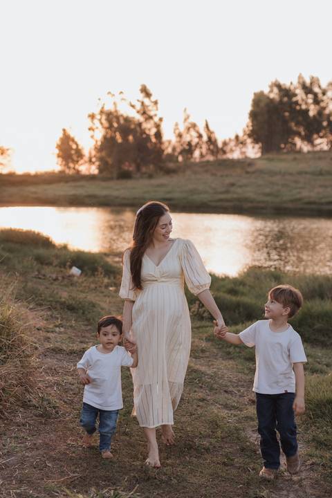 ensaio de gestante no campo '