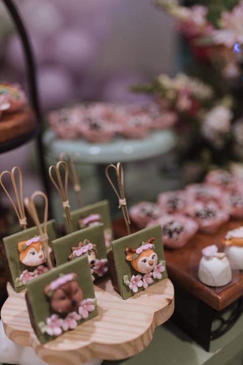 Aniversário infantil com tema de floresta encantada'