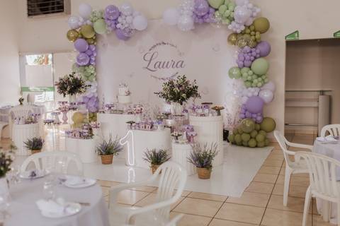 Aniversário infantil com tema de lavanda'