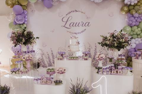 Aniversário infantil com tema de lavanda'