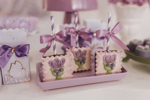 Aniversário infantil com tema de lavanda'